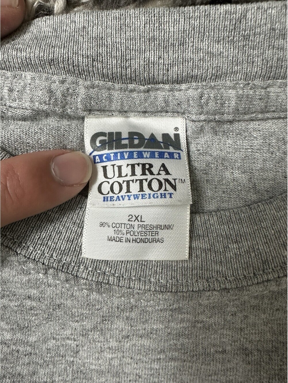 Vintage 90s Law and Order TV Show Promo T Shirt Gildan Ultra Cotton Grey 2XL - Picture 2 of 9